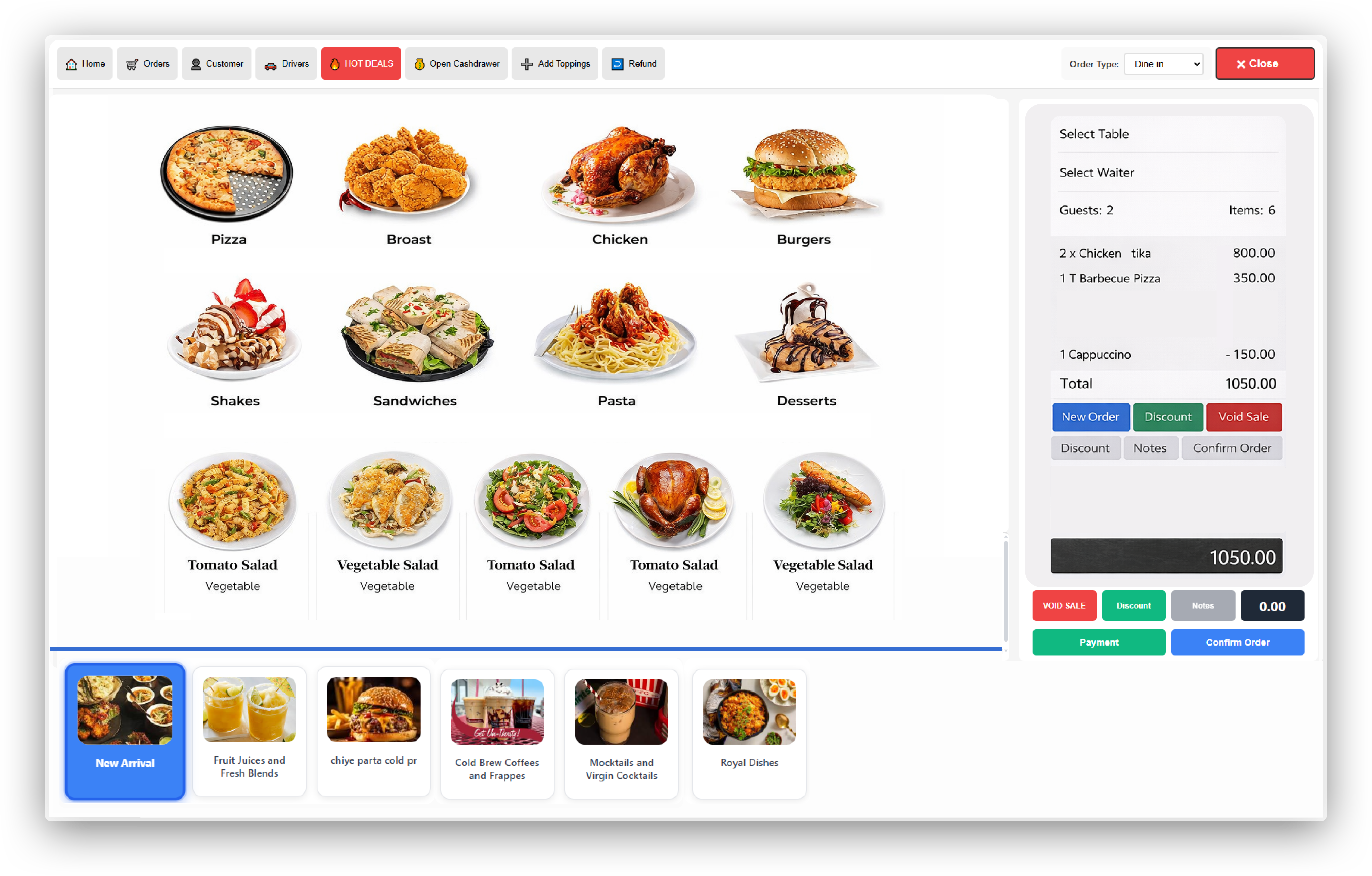 Restaurant POS Software UK Dashboard